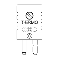 Extended temperature 2-pin connector