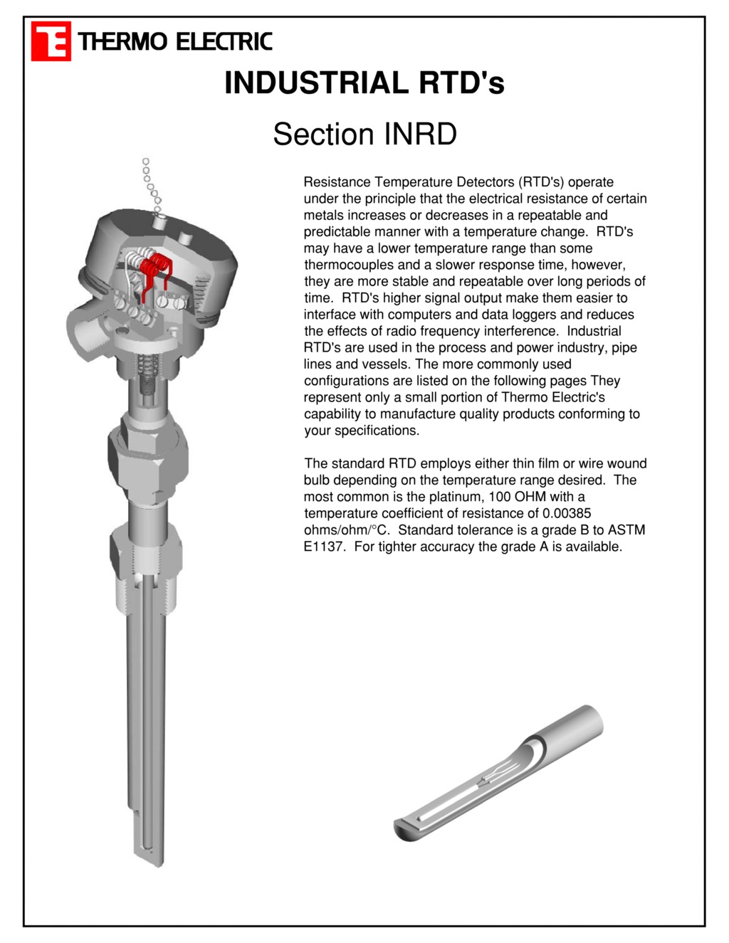 Industrial RTD Thermo Electric Company, Inc.