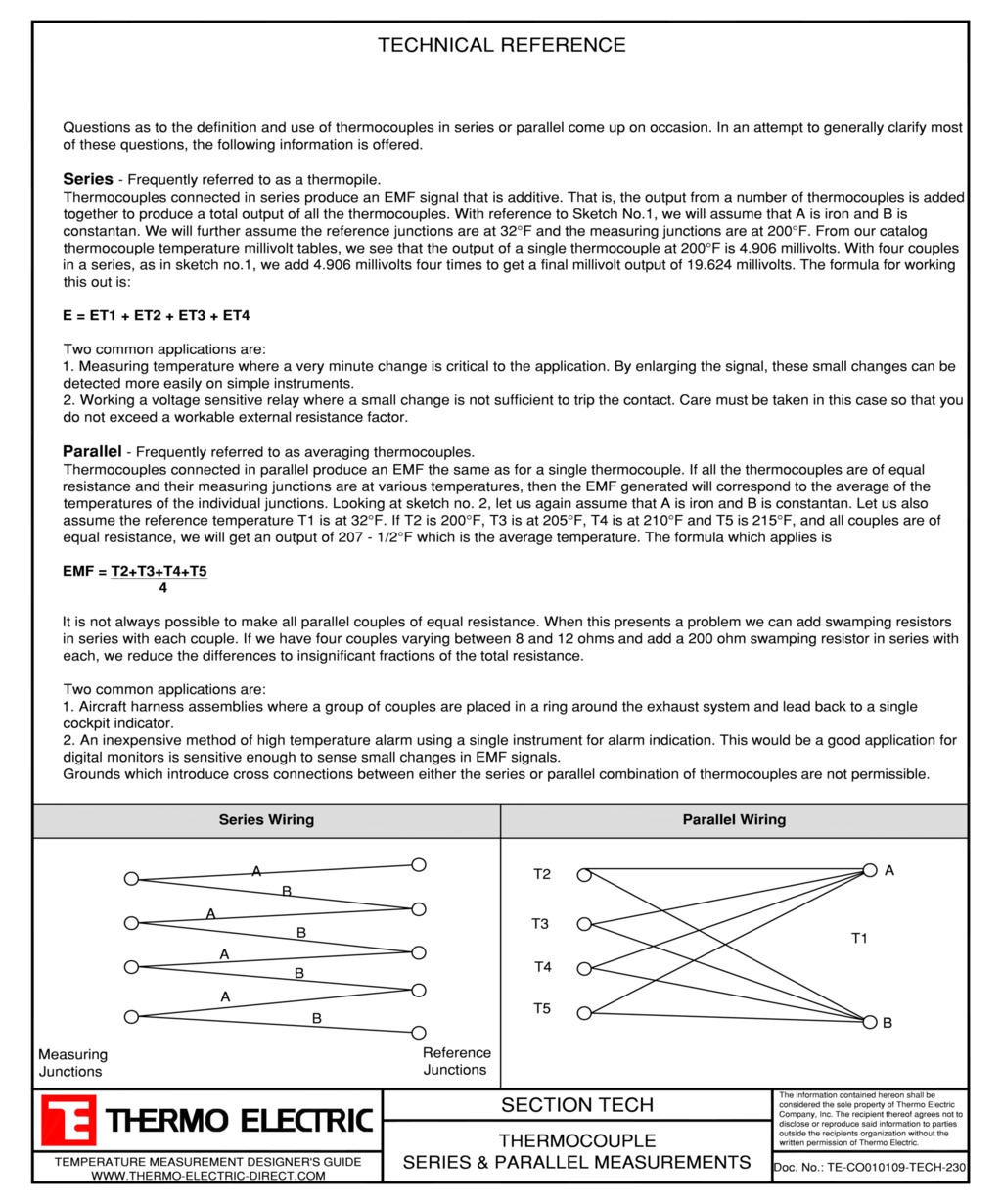 Thermocouples Thermo Electric Company, Inc.